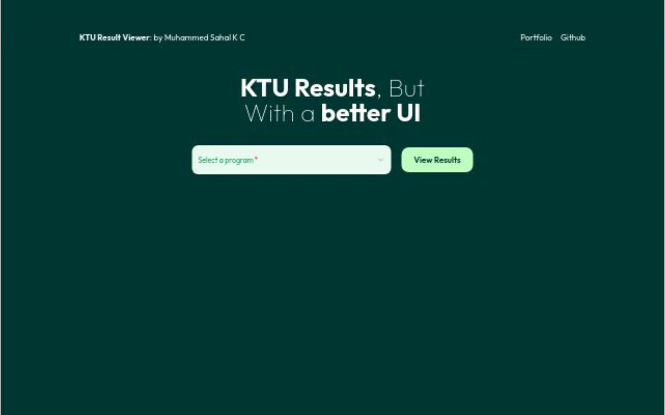 KTU Result Viewer